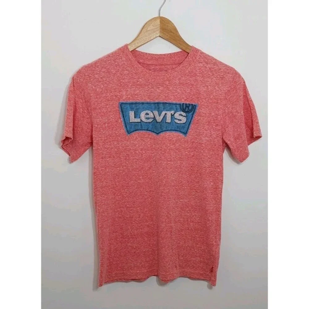 Levi's Shirt Youth Size Large 12 - 13 years Kids Boy or Girl Heather Red Logo